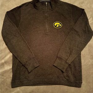 University of Iowa Hawkeyes ¼-Zip Pullover | Camp David | XL | Charcoal Grey